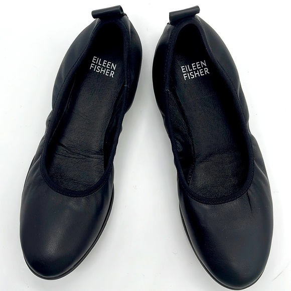Eileen Fisher Shoes - EILEEN FISHER  Notion Ballet Flat Shoes Slippers Size 6 Classic Black Comfy